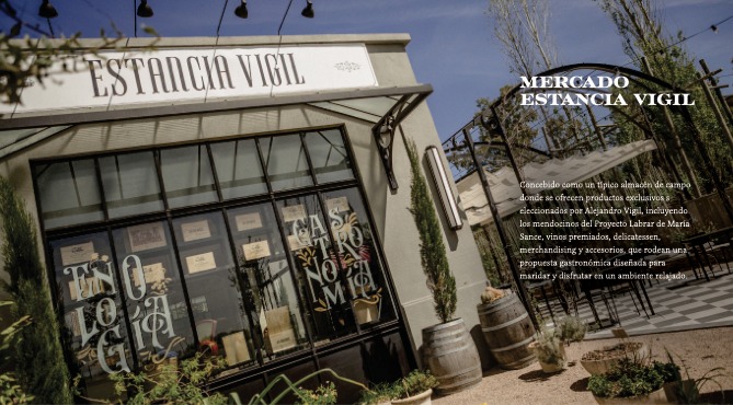 Mercado Estancia Vigil storefront and signage