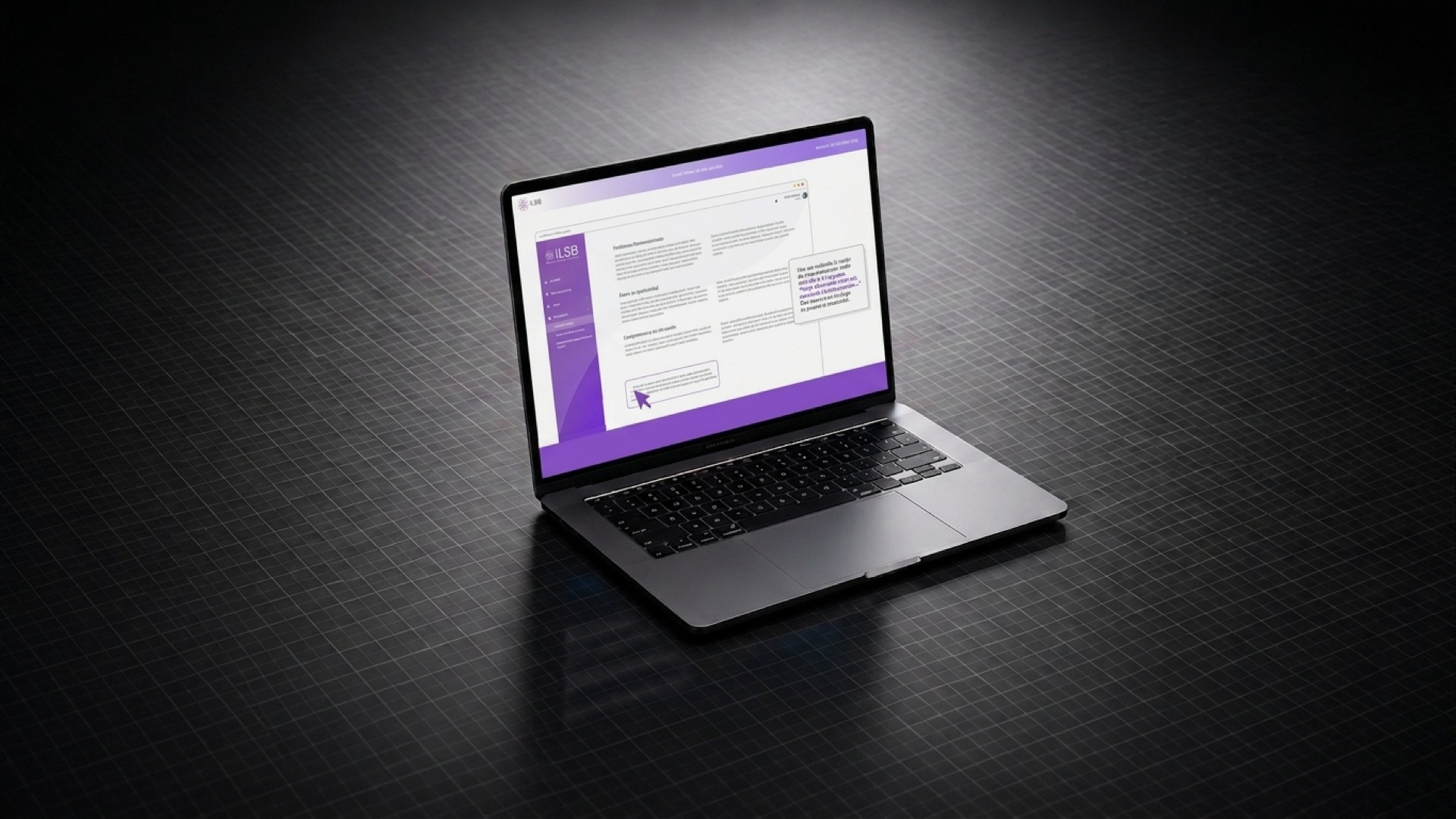 ILSB evaluation platform, Fortalezas / Reconocimiento, on a laptop