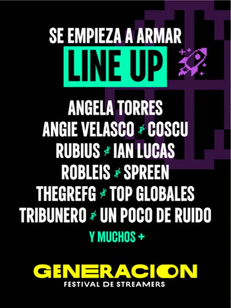 Generación line-up announcement poster