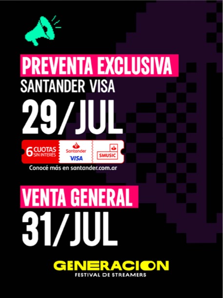 Generación presale dates poster