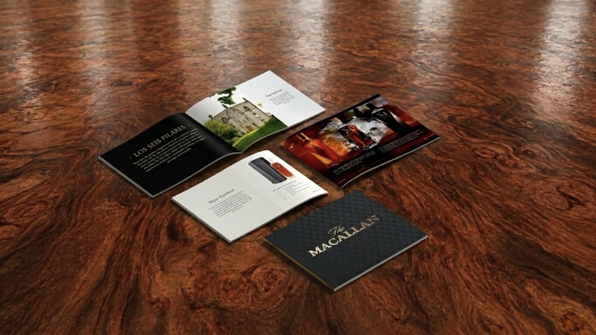 The Macallan Los Seis Pilares brandbook spread